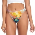 thumbnail image 1 of Fotbe Colorful Fishing Boats Tanga Sin Costuras para Mujer con Estampado – Panties Invisibles, Transpirables y Cómodos para Uso Diario-Small, 1 of 6