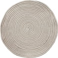 thumbnail image 1 of Hand Woven Round Area Rugs Living Room Bedroom Study Computer Chair Cushion Base Mat Round Carpet Lifts Basket Swivel Chair Pad Coffee Table Rug(2' Round, Light Camel), 1 of 4