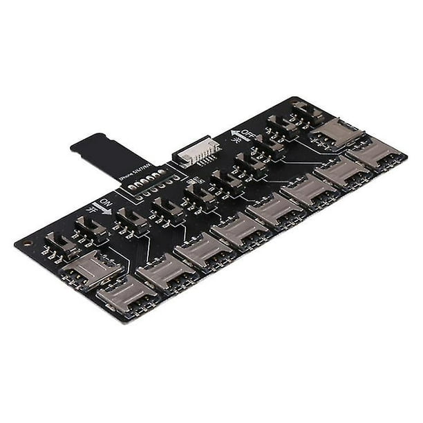 10-slot Sim Card Adapter Multi-sim Card Reader Mini Sim Nano With Independent Control Switch For Ip