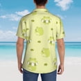thumbnail image 6 of Fotbe Cute Frog3 Hawaiian Shirt For Men Unisex Summer Beach Casual Short Sleeve Cotton Linen Button Down Shirts-3x-Large, 6 of 9