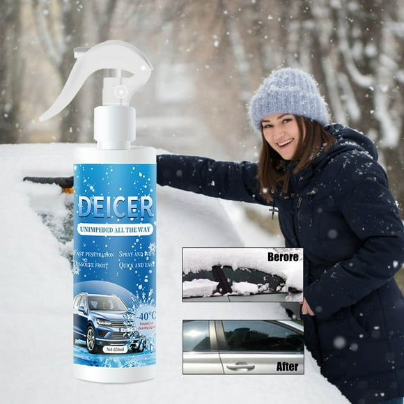 Hbdhejl Agent de Dégivrage 250Ml pour Automobiles Agent de Dégivrage pour Verre Agent de Dégivrage pour Automobiles Antigel