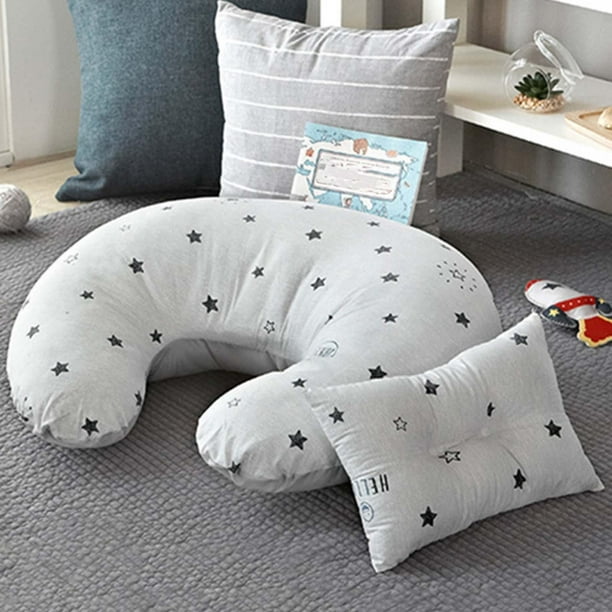 Almohada de lactancia para con funda extraible Soporte para Cojin de cinturo de alimentacion lavable Cojin de dormir suave para estrellas blancas perfke almohada de lactancia Bodega Aurrera en linea