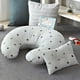 thumbnail image 2 of Almohada de lactancia para bebés Almohada de lactancia para maternidad, soporte para bebés con funda extraíble, almohadas cómodas y transpirables para Estrellas blancas, 2 of 7