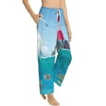 thumbnail image 2 of Haiem Lighthouse Sea Port Women's Pajama Pants Ultra Lightweight Pjs Bottoms Sleepwear Bottom Pants With Pocket Drawstring-X-Large, 2 of 9