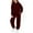 A24 Wine, variant on FASHOFT Girls Sweatsuit 2 Piece Outfits Solid Hooded Sweatshirt and Sweatpants with Pockets Kids Tracksuit Beige