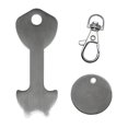 thumbnail image 1 of 1 Uds. Llaveros con fichas para carrito de la compra, llaveros decorativos con gancho para llaves Afortunado Sencillez, 1 of 5