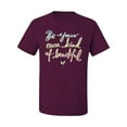 thumbnail image 2 of Positivity saying Pop Culture Men's Graphic T-Shirt, Maroon, Medium, 2 of 3