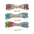thumbnail image 2 of Unique Bargains Hair Barrettes for Women Hair Clips Sparkly  Hairpin 3 Pcs Purple, Blue, Multicolor, 2 of 7