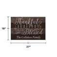 thumbnail image 5 of Personalized Planet 27x18 Thankful, Grateful and Blessed Personalized Doormat on Durable Indoor Outdoor 1/8" Thick Low Profile Mat with Non Slip Rubber Backing, 5 of 6