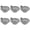 Grey, variant on 6PCS Sink Strainer Insert with Elevates Edges Rapid Drainages Prevents Water Poolings in Residential Kitchens