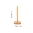thumbnail image 3 of Tuvgenk Free Standing Wood Toilet Paper Holders 5.1*12.2 Brown Tissue Holder Stylish Funny Gift Tissue Holder for Friends, 3 of 5