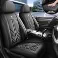 thumbnail image 2 of 2025 Car Seat Cover for Toyota Camry , Black Car Seat Covers, PU Leather 5 Seats Full Set Airbag Compatible Beautify Car Interior, Protect Car Seats, 2 of 9
