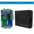 thumbnail image 1 of Four Doors Wiegand TCP/IP Access Control Board Panel Network RFID Access Control System Software DC12V Power Supply Box 1/2 Door ,Ultra-Quiet Operation, 1 of 6