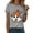 Light Gray, variant on enyan Pumpkin Cute Ghost Graphic Slim-Fit Short-Sleeve Crewneck T-Shirt Regular-Fit Short-Sleeve Crewneck T-Shirt In Fall Funny Halloween Women'sShirts Dark Green,M
