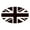 White, variant on CafePress - Black Union Jack British Flag Sticker - Sticker (Oval)