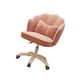thumbnail image 2 of Silla de oficina giratoria de 360 grados con ruedas, sofá perezoso, altura rodante Rosa, 2 of 8