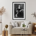thumbnail image 4 of Historic Framed Print, [Louise Chandler Moulton, 1835-1908, full-length portrait, seated, facing front], 17-7/8" x 21-7/8", 4 of 9