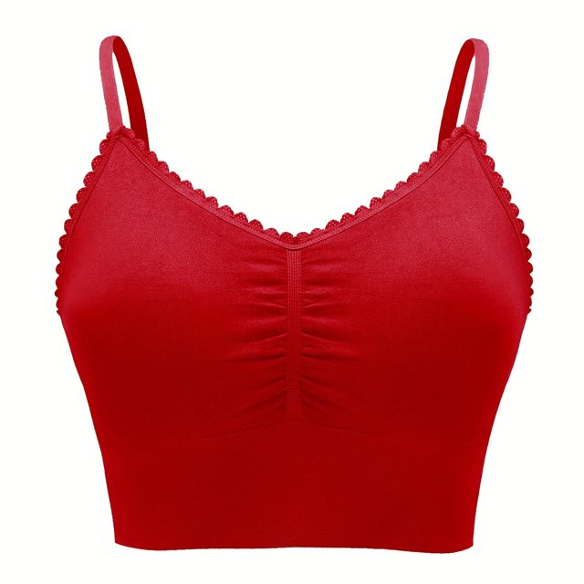 Comfortable Plus Size Lace Wireless Bralette for Women - Low-Impact Activity Sleep and Workout Sports Bra - Soft Breathable Fabric with Full Coverage and Support - Perfect for Everyday