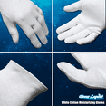 thumbnail image 4 of 6 Pairs - Gloves Legend 100% Cotton White Moisturizing Inspection Gloves -  Women Size Small, 4 of 12