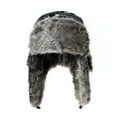 thumbnail image 2 of WITHMOONS Nordic Earflap Cap Trapper Trooper Ushanka Aviator Hat YZT0095 (Black), 2 of 5
