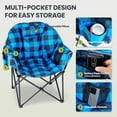 thumbnail image 5 of MOPHOTO Oversized Heated Camping Chair,Patio Lounge Chairs with 3 Heat Levels,Portable Folding Heated Chair Round Moon Saucer Folding Lawn Chair, 5 of 6