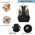 thumbnail image 4 of FORMRS School Backpack 17" Student Travel Bag with Laptop Compartment, Beige Fall Acorns Pattern, 4 of 7