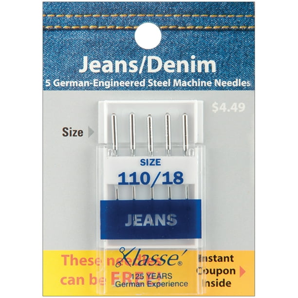 Aiguilles de Machine à Jeans/Denim de Klasse 18/110 5/emballage