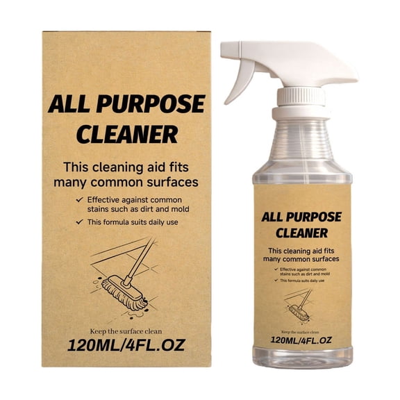 All-Purpose Bathroom Cleaner, 120ml Tile & Grout Cleaner, Limescale Remover, Shower Glass Cleaner, Multi-Surface Bathroom Spray