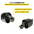 thumbnail image 4 of PTO Drive Shaft 1-3/8" 6 Spline, 51-74" Tractor PTO Shaft for Finish Mower, Rotary Cutter, Series 4, Round Implement End, 4 of 7