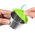 thumbnail image 4 of 3pcs Small Condiment Containers with Lids, Stainless Steel Salad Dressing Container for Lunch Bento Box, Green, 4 of 5