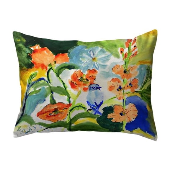 Betsy Drake 11 x 14 in. My Garden Noncorded Pillow - Small