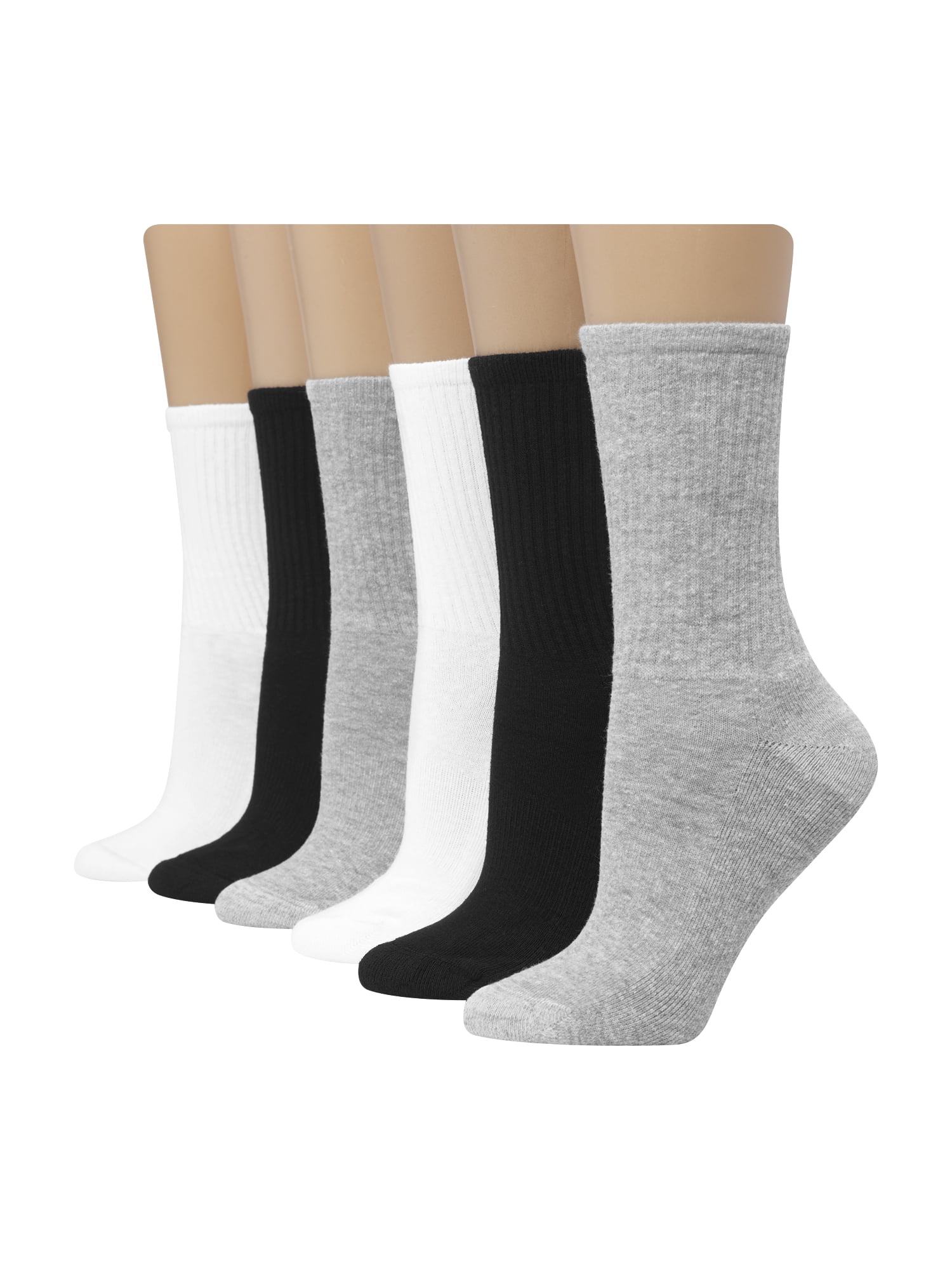 Details about   Hanes Women's ComfortSoft Crew Socks 3-Pack