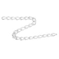 thumbnail image 1 of Aluminum Curb Chains, Strong Durable Simple Storage Aluminum 66 Feet Metal Craft Chain  For Handbag For Craft Gold,Silver Black,Silver, 1 of 8