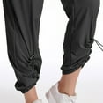 thumbnail image 6 of Tittly Baggy Pants Lounge Pants Women Teen Girls Bottom Sweatpants Baggy High Waist Elastic Jogger Pants Drawstring Athletic Pants Y2K Preppy Pants Sweatpants Women Womens Pants Black L, 6 of 6