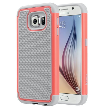 ULAK Galaxy S6 Case, 2in1 Style Bumper Protection Case with Hard Plastic Shell & Soft Silicone Cover for Samsung Galaxy (Best Cover For Galaxy S6)