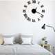 thumbnail image 4 of Reloj de pared con espejo acrílico DIY, diseño de números romanos en 3D y pegatinas para decoración del hogar, relojes de pared Inevent JJ3648-02, 4 of 6
