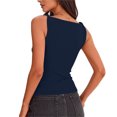 thumbnail image 5 of jjayotai Asymmetrical Tank Tops for Women Summer Sleeveless Twist Straps Slim Fitted Ruched Tank Shirts Going out Top Resort Wear, 5 of 5