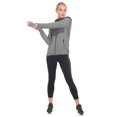 thumbnail image 3 of Little Donkey Andy Women's Lightweight Thermal Running Jacket Hybrid Quilted Full Zip Golf Jacket with Hood Gray Heather XS, 3 of 7
