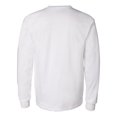 thumbnail image 3 of Ultra Cotton Long Sleeve Pocket T-Shirt, 2XL, White, 3 of 3