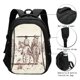 thumbnail image 3 of Balery Cowboys Riding Horses Mochila con carga USB para hombre y mujer - Mochila impermeable y antirrobo para laptop con puerto USB para viajes, trabajo, 3 of 7
