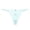 Blue, variant on Lace Thongs for Women with Rhinestone-Embellished Strap Cheeky Underwear Sexy Panties (Pink,One Size)