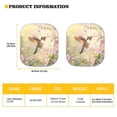 thumbnail image 5 of Bulopur Hummingbird Floral Windshield Sun Shade Prevent UV Rays Front Windshield Sun Shade Durable Fabrics Automotive Interior Sun Protection for Most Vans Trucks SUVs, Set of 2, 5 of 6