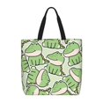 thumbnail image 1 of Disketp Cute Crocodile Bolsa Tote de Lona para Mujer, Bolso de Hombro y Cruzado con Cierre de Cremallera, 1 of 7