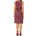 thumbnail image 4 of INSPIRE CHIC Women's Midi Floral Dresses Summer Casual Wedding Guest Sleeveless Dress XL Burgundy, 4 of 8