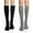 Black & Gray, variant on Holzlrgus Women's Knee High Wool Socks Winter Thick Thermal Soft Comfy Over Knee Long High Socks 2 Pairs