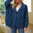 thumbnail image 2 of Cardigan Sweaters for Women 100% Cotton Button-Down Oversized Knit Outerwear Fall Tops for Women 2025, 2 of 9