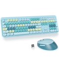 thumbnail image 1 of Combo de teclado y ratón GTSP Typewriter Wireless Azul Claro, 1 of 6