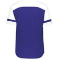 thumbnail image 5 of Augusta Sportswear B24434672 Women Triblend Fanatic 2.0 V-Neck T-Shirt, Purple & White - Extra Small, 5 of 5
