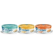 Loma Linda Tuno - Plant-Based - Variety Pack (5 oz.) (Pack of 3) - Non-GMO, Ocean Safe, Omega 3, Seafood Alternative