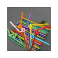 thumbnail image 4 of 100PCS Sets Plastic Flexible Disposable Extra Long Drinking Straw Bendy Straw, 4 of 8